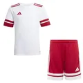 Addias Trikotsatz Kinder weiß rot Squadra 25 Gr/152 - Sportbekleidung Set