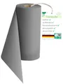 Sensalux Vlies Tischläufer Grau 50 cm x 25 m, Tischband stoffähnlich, Tischdeko Meterware für Hochzeit Geburtstag Event Catering, Oeko-TEX