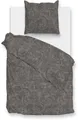 Zo Home Bettwäsche "Paisley-di-Lino", grau (schwarz, grau), B/L: 135cm x 200cm, 1 Stk., 1 Stk., Renforcé, B/L: 80cm x 80cm, 2 Stk.