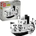 LEGO® Ideas 21317 Steamboat Willie - Disney Micky Maus Leinwanddebüt - Schwarz