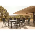KETTLER BasicPlus Premium Garten-Essgruppe, anthrazit, Alu/Textilene, Tisch 180/240 cm, 8 Klappstühle