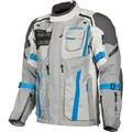 Klim Badlands Pro, Textiljacke Gore-Tex - Hellgrau/Blau/Dunkelgrau - XL