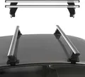 Menabo Dachträger Grundtäger für Ford Fiesta 2013-2017 50kg Alu Silber 2 tlg