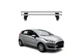 OMAC Dachträger Menabo Grundtäger für Ford Fiesta 2013-2017 ABE Aluminium Silber 2tlg (2-St), Wasserbeständig,Abnehmbar,Multifunktional,Leichtgewichtig