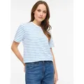 Vila Kurzarmshirt VINORA S/S YD T-SHIRT - NOOS blau S (36)