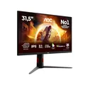 AOC U32G4U 31.5 Zoll UHD USB Hub Gaming Monitor, 160Hz, Fast IPS Panel, 0.5ms MPRT, Adaptive Sync, HDR400, G-Sync Compatible, Höhenverstellung,(3840x2160 HDMI 2X 2.1 DP 1x 1.4) Schwarz