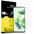 NEW'C 3 Stück für Xiaomi Redmi Note 12 5G /4G für Panzerglas, Frei von Kratzern, 9H Härte, HD Displayschutzfolie, 0.33mm Ultra-klar, Ultrabeständig