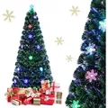 Costway Weihnachtsbaum, Grün, Kunststoff, 180 cm, Dekoration, Weihnachtsdekoration, Weihnachtsbäume & Zubehör