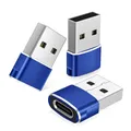 Basesailor Adapter USB Auf USB C 3 Stück,Typ C Buchse zu USBA Stecker Konverter Ladegerät für iPhone 12 13 14 15 16 17 Pro Max XR,iPad Air 4 5 Mini 6 Generation,AirPods,iWatch Apple Watch Serie 7 8 9