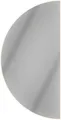 Planetmöbel LED Spiegel NIVORA halbrund 50×100 cm, dimmbar
