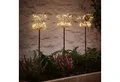 Lights4fun LED Gartenleuchte 3er Set Micro LED Stableuchten