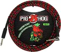 Pig Hog Vintage Serie Instrumentenkabel, Tartan Plaid, 3m/10ft, 6.35 (1/4”) auf 6.35 (1/4”), Hochwertige Qualität, Gewebt, Winkelstecker