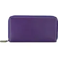 MyWalit Medium Tri-fold Geldbörse I Leder 14 cm - Violett