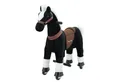 Sweety-Toys Reittier Sweety Toys 7318 Reittier Pferd BLACKY auf Rollen für 3 bis 6 Jahre