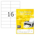 TopStick TOP STICK Universal-Etiketten, 105 x 37 mm, weiá, 100 Blatt (8712)