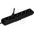 Panasonic Steckdosenleiste 6-fach schwarz 1,5m
