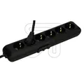 Panasonic Steckdosenleiste 6-fach schwarz 1,5m