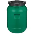 Garronda Regentonne Weithalsfass 30 Liter Plastikbehälter mit Deckel GD-0142, 30 l, BPA-Frei grün 30 l