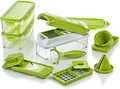 Genius Gemüseschneider Genius Nicer Dicer Smart Julietti, 16 Teile, Gemüseschneider, 16 Teile Würfel, Stifte, Gemüsehobel mit 800 ml Fassungsvolumen