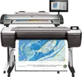 HP DesignJet T1700dr - 1118 mm (44") Großformatdrucker - Farbe - Tintenstrahl - 1118 x 1676 mm - 2400 x 1200 dpi - bis zu 0.55 Min./Seite - Gigabit LAN, USB-Host - Cutter