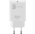 Cellularline USB-C® CHARGER für APPLE 20W, white ACHIPHUSBCPD20WW USB-Ladegerät (Schnellladegerät)