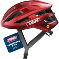 ABUS Rennradhelm PowerDome MIPS - leichter Fahrradhelm mit cleverem Belüftungssystem und Aufprallschutz - Made in Italy - für Damen und Herren - Rot, Größe M