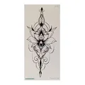 2 x XL Lotus Tattoo -Türkiser Stein - Temporary Body Tattoo - QC911 (2)