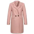 malito more than fashion Trenchcoat malito Damen Kurzmantel, edle Jacke mit Knöpfen, schicke Übergangjac Übergangsmantel mit Knopfverschluss rosa L
