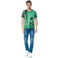 Rusty Neal T-Shirt mit V-Neck grün XXXL