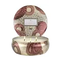 Kerze 3 wick in Gilt pomander Hinoki