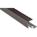 Kovalex WPC Seitenabschluss Graubraun 4,7 x 6,2 x 250cm