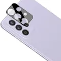 2x Kamera 9H Panzerhartglas für Samsung Galaxy A52 3D KLAR Schwarzer ECHTES TEMPERED Panzerglas Kameraglas Kamerhartglas Kameraschutzglas Schutzglas Schutzfolie Panzerfolie