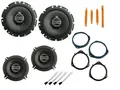 DSX Pioneer Boxen Set für Opel Zafira B Bj 05-14 Tür vorne hinten Bügel Auto-Lautsprecher (75 W)