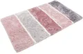 Homie Living Badematte "Rio Marina", rosa (rosa, grau), rechteckig (70cm x 120cm ), 1 Stk.