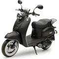 Motorroller Retro MiniMe 2.0 Mattschwarz 50ccm 25 kmh Mofa Scooter