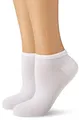 Camano Damen Füßlinge 3318, 2er Pack, Gr. 35/38, Weiß (White 0001)