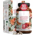 NATURTREU® WECHSELWUNDER - 500mg Yamswurzel mit 340mg Rotklee, Baldrian, Eisen, Vitamin B9 und B12 Kapseln hochdosiert - 90 Kapseln