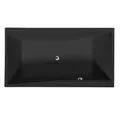 Polysan s.r.o. Badewanne QUEST, Rechteckbadewanne, 180x100cm, schwarz, (1-tlg)