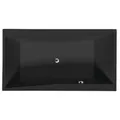 QUEST Rechteckwanne 180x100x49cm, schwarz matt