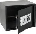 Tresor, Möbeltresor mit Zahlenschloss für DIN A4, HMF, 38x30x30 cm, Schwarz