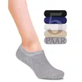Fiera Besa Sneakersocken 5 Paar Damen & Herren, Unisex-Socken, Füßlinge beige|blau|grau|schwarz 35-38