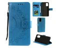 CoverKingz Handyhülle Huawei P40 Handy Hülle Flip Case Schutzhülle Cover Mandala Blau, Klapphülle Schutzhülle mit Kartenfach Schutztasche Motiv Mandala
