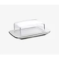 WMF Butterdose Butterschale 12x17cm Kunststoffhaube loft Brunch Edelstahl matt (1.05 l) (0608986030)