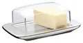 WMF Loft Butterdose Buttertablett mit Haube aus Kunststoff Edelstahl 18x9 cm