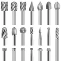 Holzschnitzerei Bohrer Set Rotary Tool 20 Stück HSS-Drehfräser-Set Frässtifte