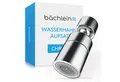 Bächlein Küchenarmatur Hochwertiger Wasserhahnaufsatz mit 2 Strahlarten (Chrom) gerader Aufsatz mit 360° Schwenkbereich