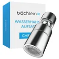Bächlein Wasserhahn-Aufsatz Chrom 2 Strahlarten Luftsprudler