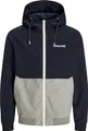 Jack & Jones 12200208_2077_1160002_L, Bomber, Uni, Erwachsener, Reißverschluss, Polyester, Blau