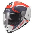 LS2 FF817 Challenger II Titan Tourenhelm Integralhelm  matt white blue red M