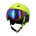 Skihelm mit Visier - XL Grün | Skifahren Snowboarden | Damen Herren